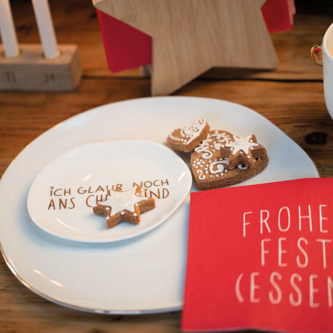 RAEDER DESIGN Weihnachtsteller Christkind