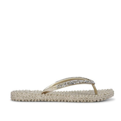ILSE JACOBSEN Zehentrenner Cheerful - Strass platin