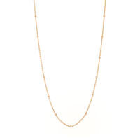 LEAF Halskette mit Kugeln Rosegold