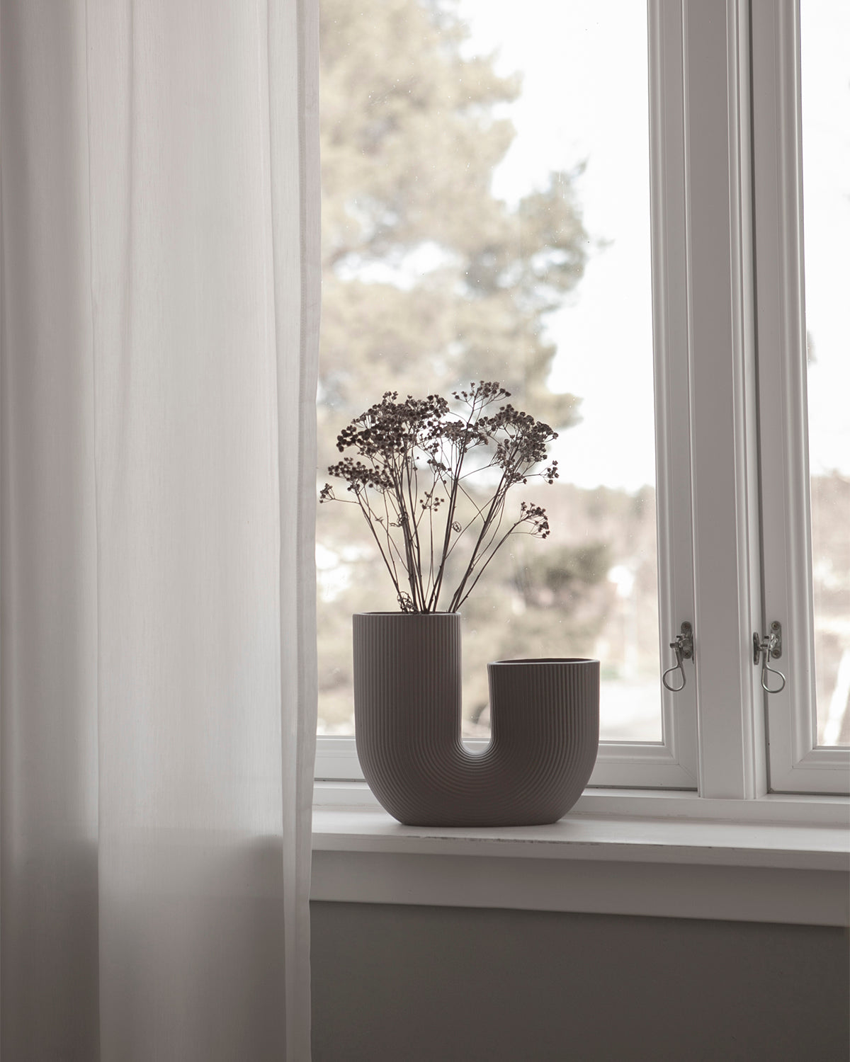 STOREFACTORY Stravalla Vase braun