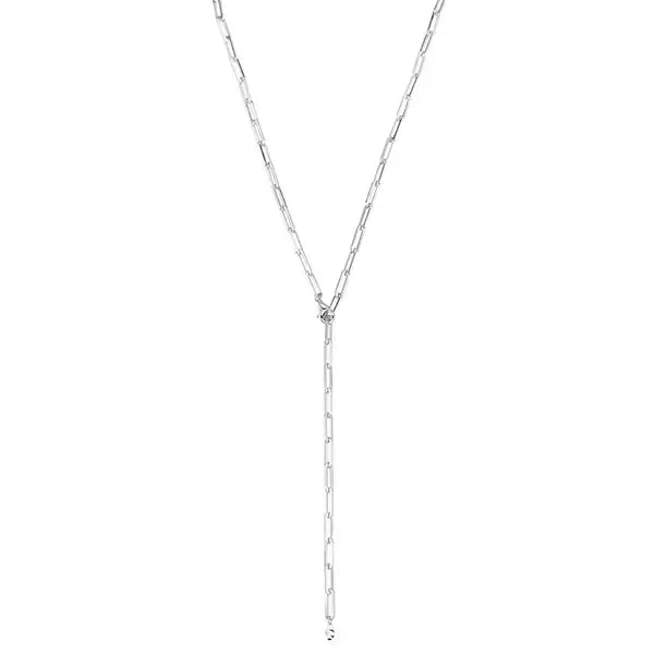 LEAF Y-Gliederhalskette Square Sterlingsilber