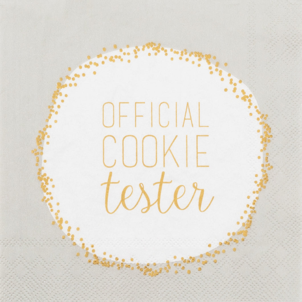 RAEDER DESIGN Cocktailservietten Official Cookie Tester