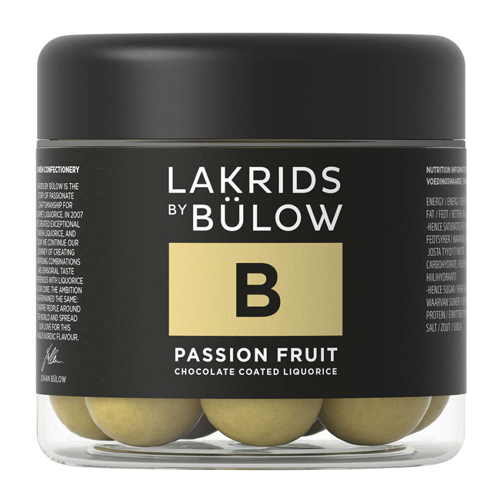 LAKRIDS BY BÜLOW Lakritz mit Schokolade - B Passionsfrucht in 2 Größen