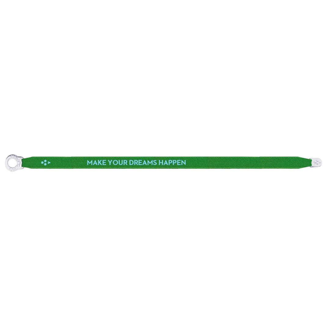 SORBET ISLAND Satin Armband Make Your Dreams Happen - Green