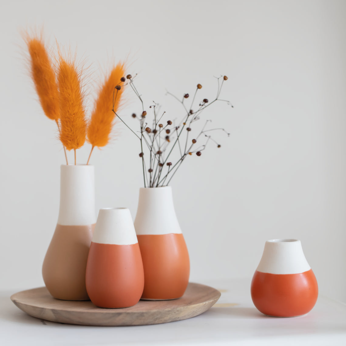 RAEDER DESIGN Mini Pastellvasen Erdtöne