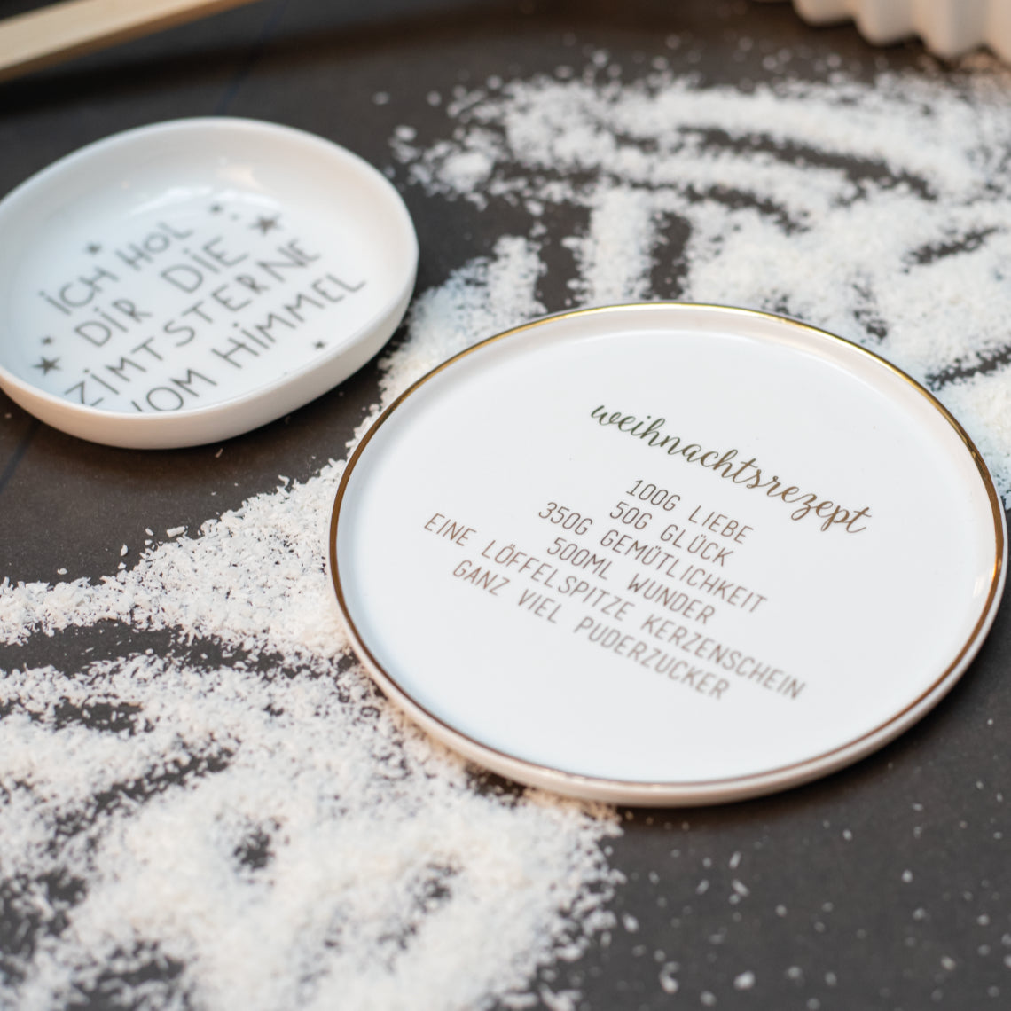 RAEDER DESIGN Wintergenuss Teller Weihnachtsrezept
