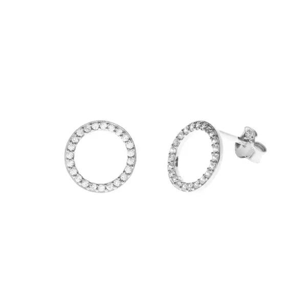 LEAF Ohrstecker Circle of Life Sterlingsilber