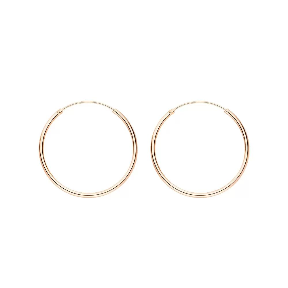 LEAF Creolen Pure 30 mm Rosegold