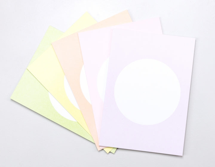 PERLENFISCHER Postkartenset Dot Soft Pastell Mix