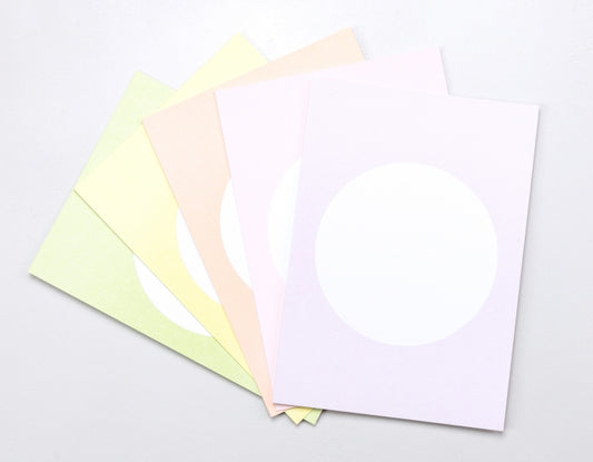 PERLENFISCHER Postkartenset Dot Soft Pastell Mix