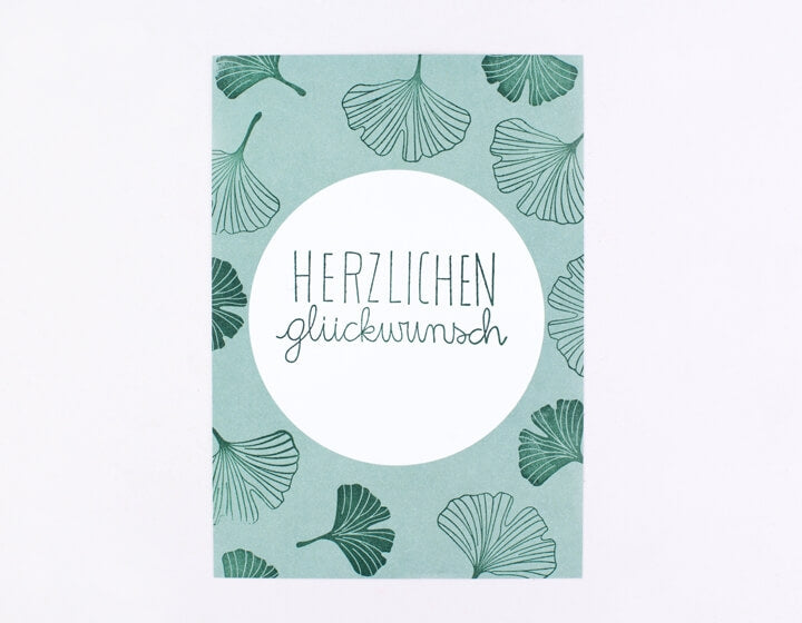 PERLENFISCHER Stempel 124 - Ginkgoblatt voll