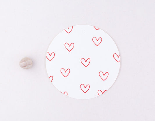 PERLENFISCHER Ministempel 7 - Herz Outline