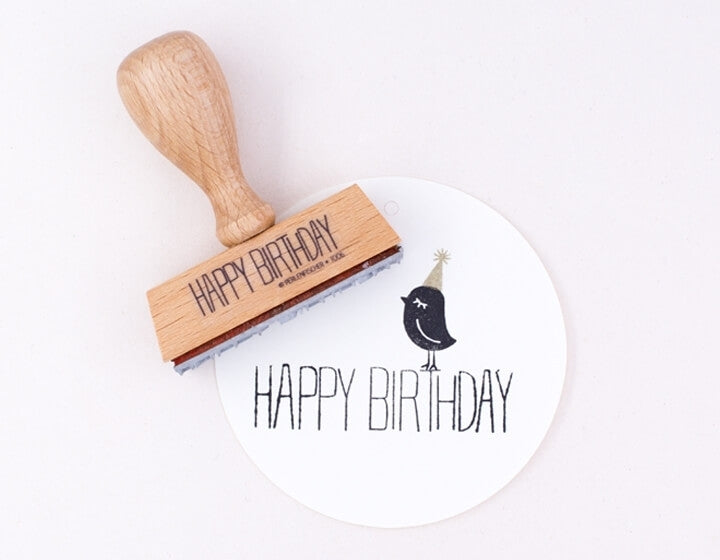 PERLENFISCHER STEMPEL Happy Birthday 2 T006