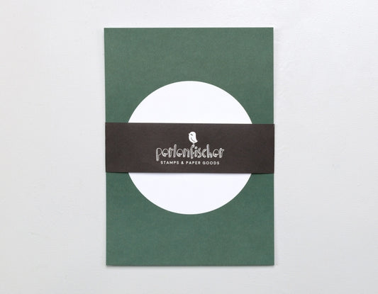 PERLENFISCHER Postkartenset Dot Dunkelgrün