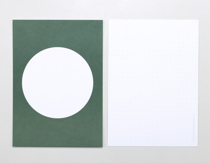 PERLENFISCHER Postkartenset Dot Dunkelgrün