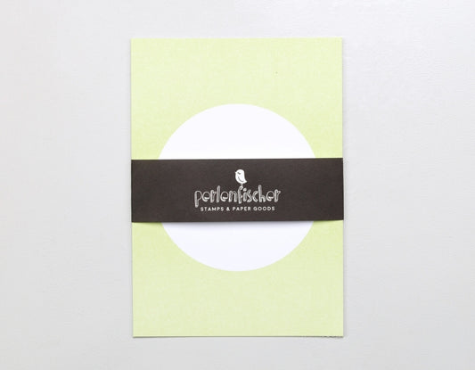 PERLENFISCHER Postkartenset Dot Soft Maigrün