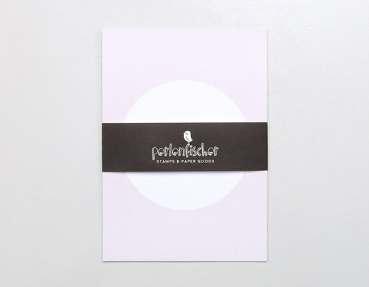 PERLENFISCHER Postkartenset Dot Soft Lavendel