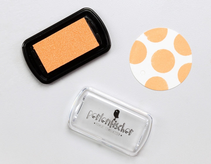 PERLENFISCHER Pigment Stempelkissen Mini Aprikose