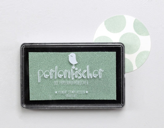 PERLENFISCHER Pigment Stempelkissen Salbei