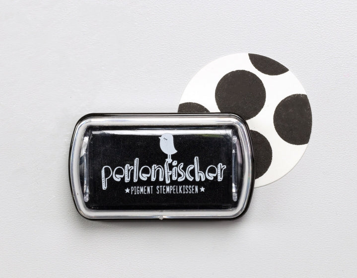 PERLENFISCHER Pigment Stempelkissen Mini Schwarz