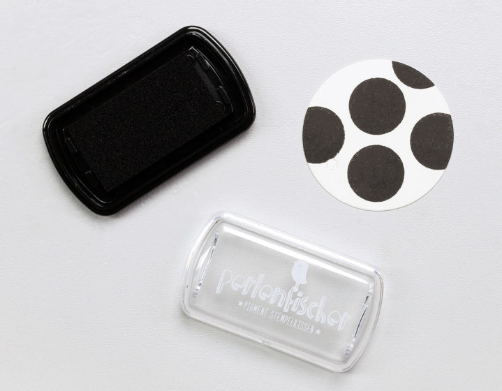 PERLENFISCHER Pigment Stempelkissen Mini Schwarz