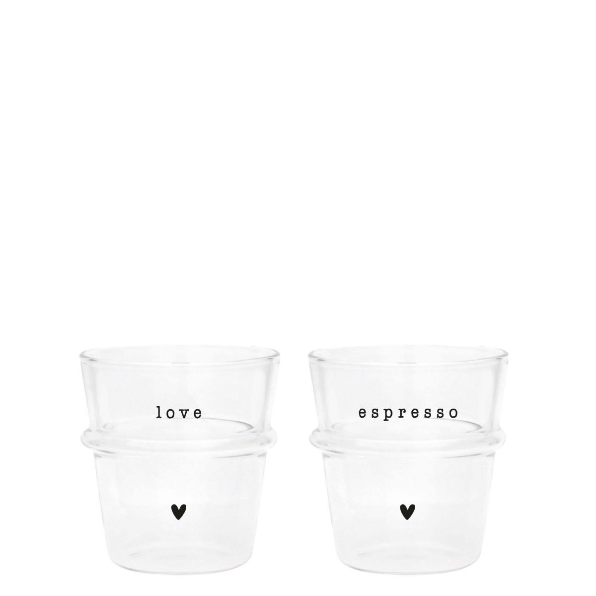 BASTION COLLECTIONS Espressoglas Espresso & Love