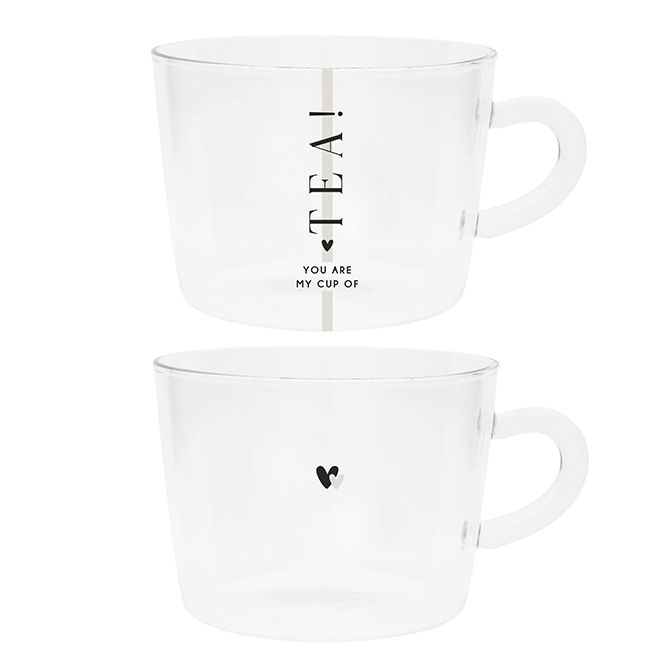 BASTION COLLECTIONS  Teeglas You are my Cup of Tea & 2 Hearts