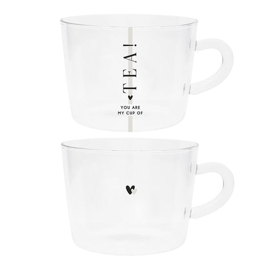 BASTION COLLECTIONS  Teeglas You are my Cup of Tea & 2 Hearts