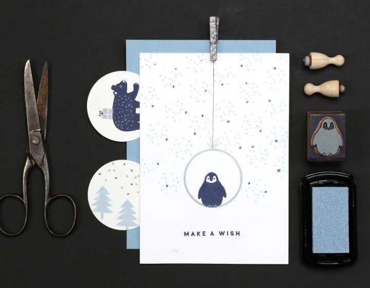 PERLENFISCHER Stempel Make a Wish