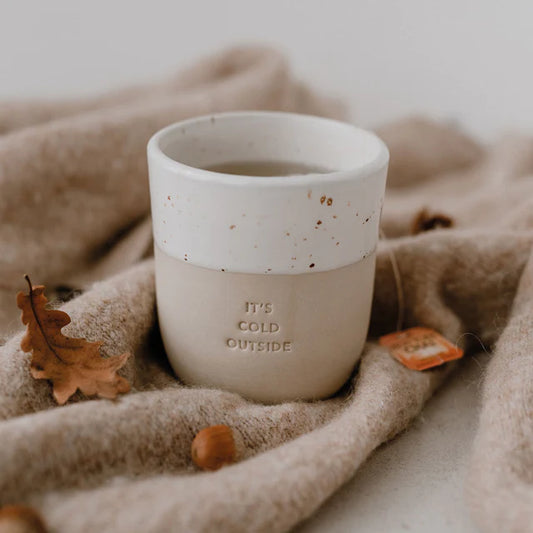 EULENSCHNITT Becher It`s cold outside