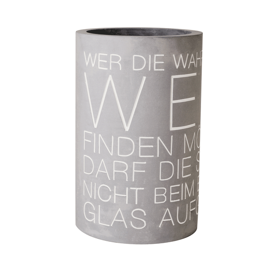 RAEDER DESIGN Weinkühler aus Beton - Wahrheit im Wein