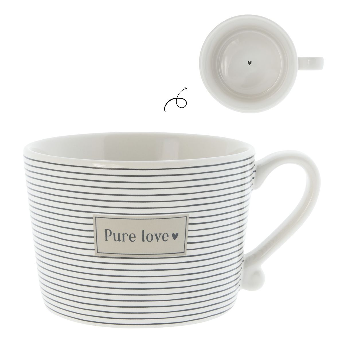 BASTION COLLECTIONS Tasse Stripes Pure Love