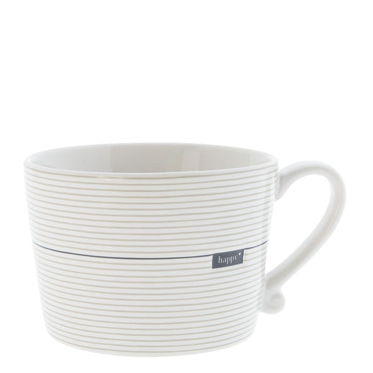 BASTION COLLECTIONS Tasse Streifen Happy