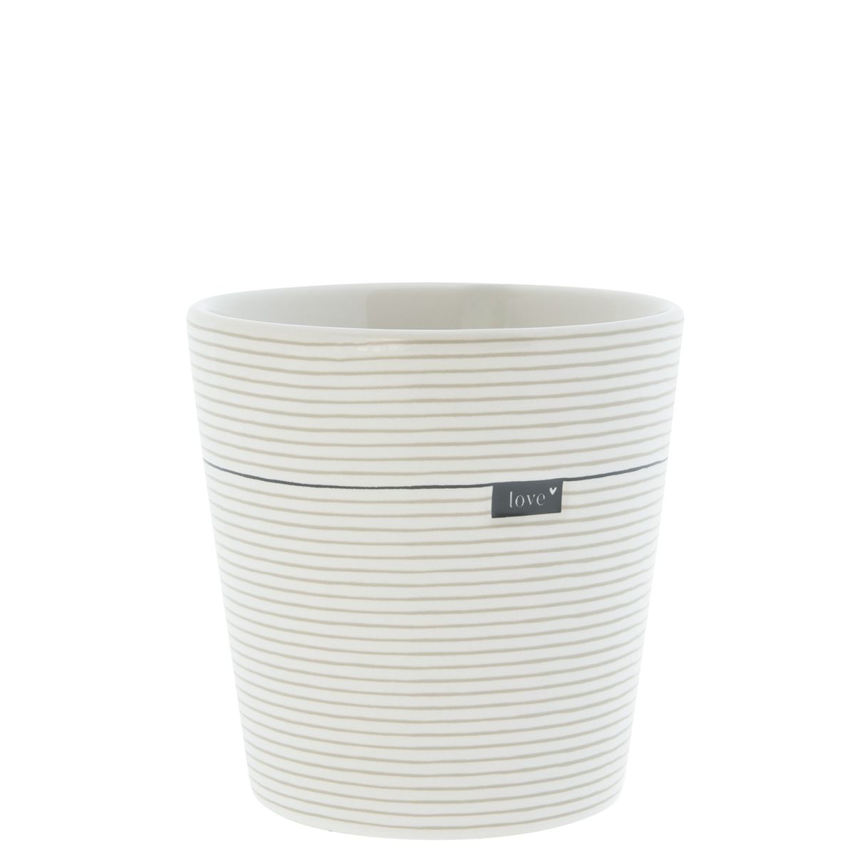 BASTION COLLECTIONS Becher Streifen Love