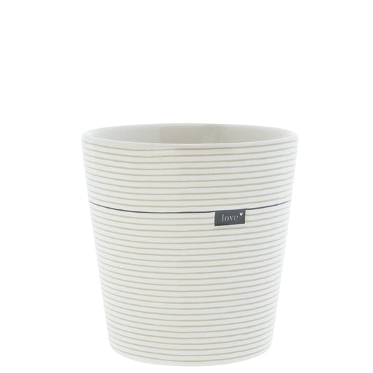 BASTION COLLECTIONS Becher Streifen Love