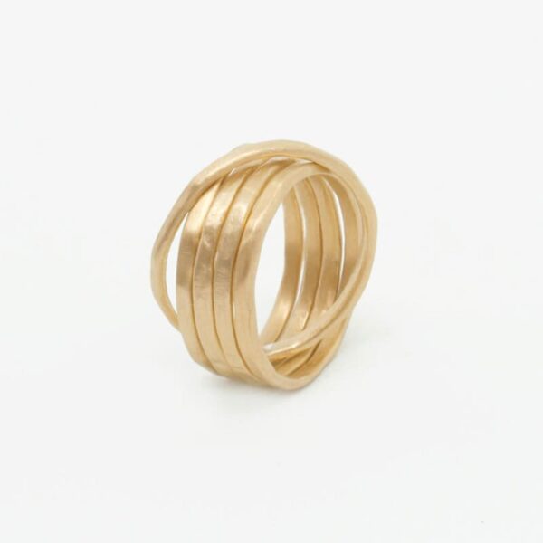 SUSICALA Sophie 5 Twin Ring Gold Plated