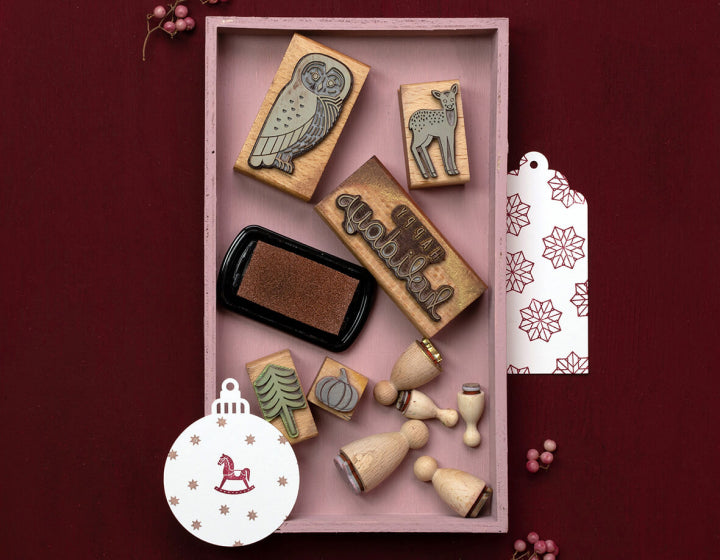 PERLENFISCHER Stempel Ornament Stern