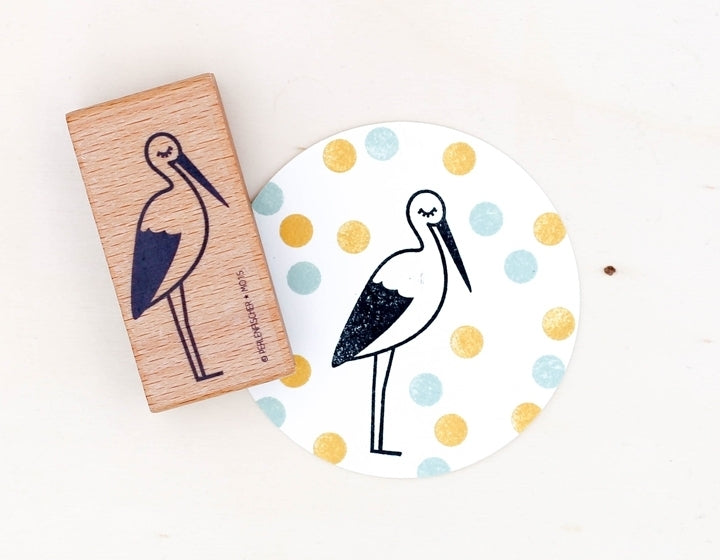 PERLENFISCHER Stempel 195 - Storch
