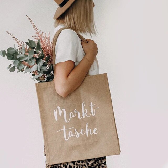 EULENSCHNITT Juteshopper Markttasche