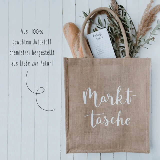 EULENSCHNITT Juteshopper Markttasche