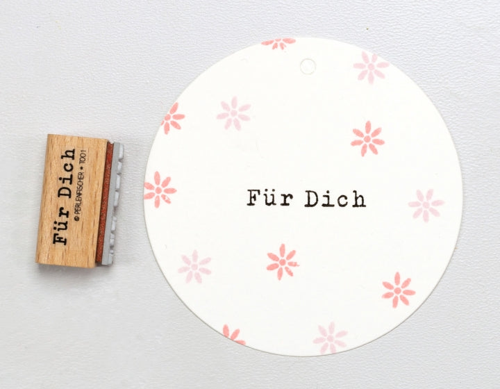 PERLENFISCHER Stempel Für Dich klassisch