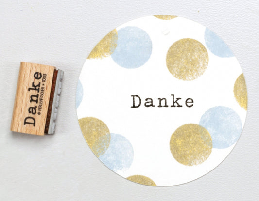 PERLENFISCHER Stempel Danke