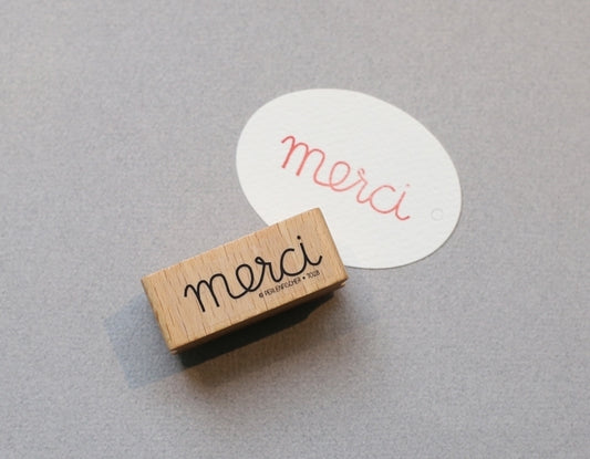 PERLENFISCHER Stempel Merci