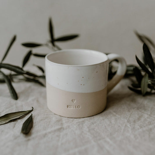 EULENSCHNITT Tasse Hello