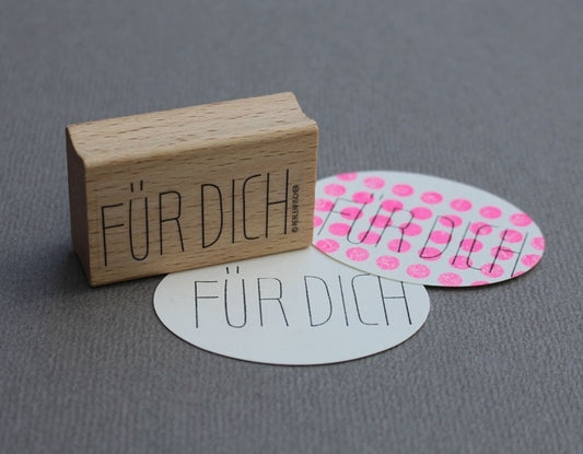 PERLENFISCHER Stempel Für Dich XL